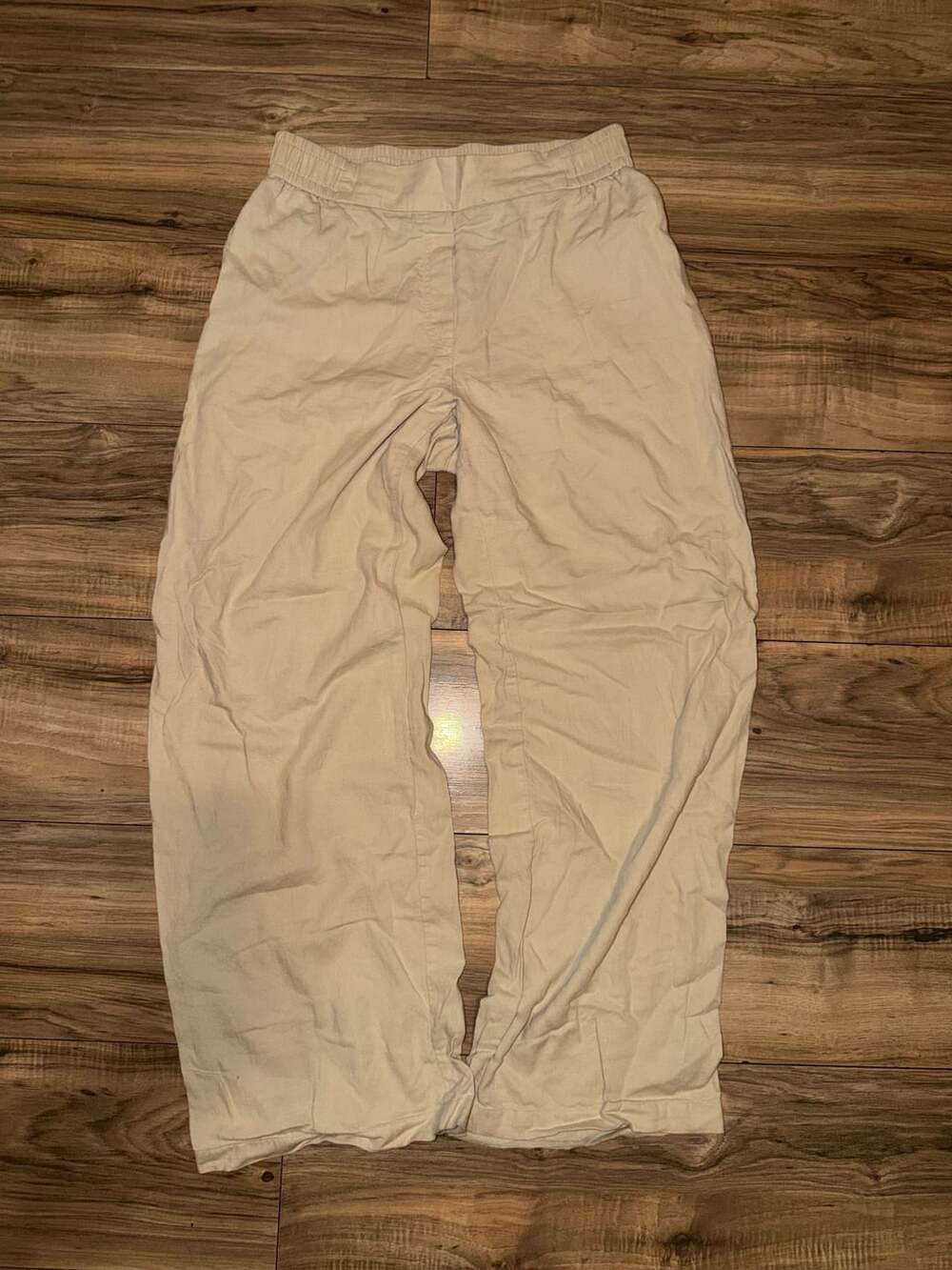 Ophelia Roe Beige Jogger Pants Size M Cotton Blend Casual Pants